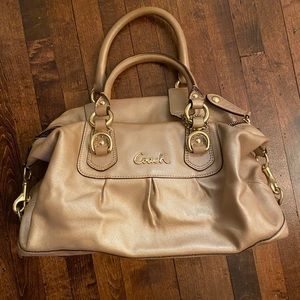 Small Leather Coach Handbag